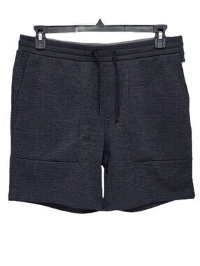 Bass Outdoor Men's Black Atlantic Fleece-Lined Drawstring 7" Shorts Size M